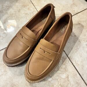 Toms Women’s Size 8 Cara Lug Sole Loafers Slip On Comfort Shoes